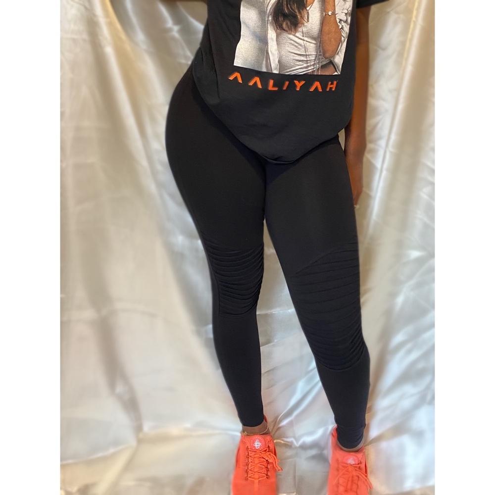 Cotton moto leggings